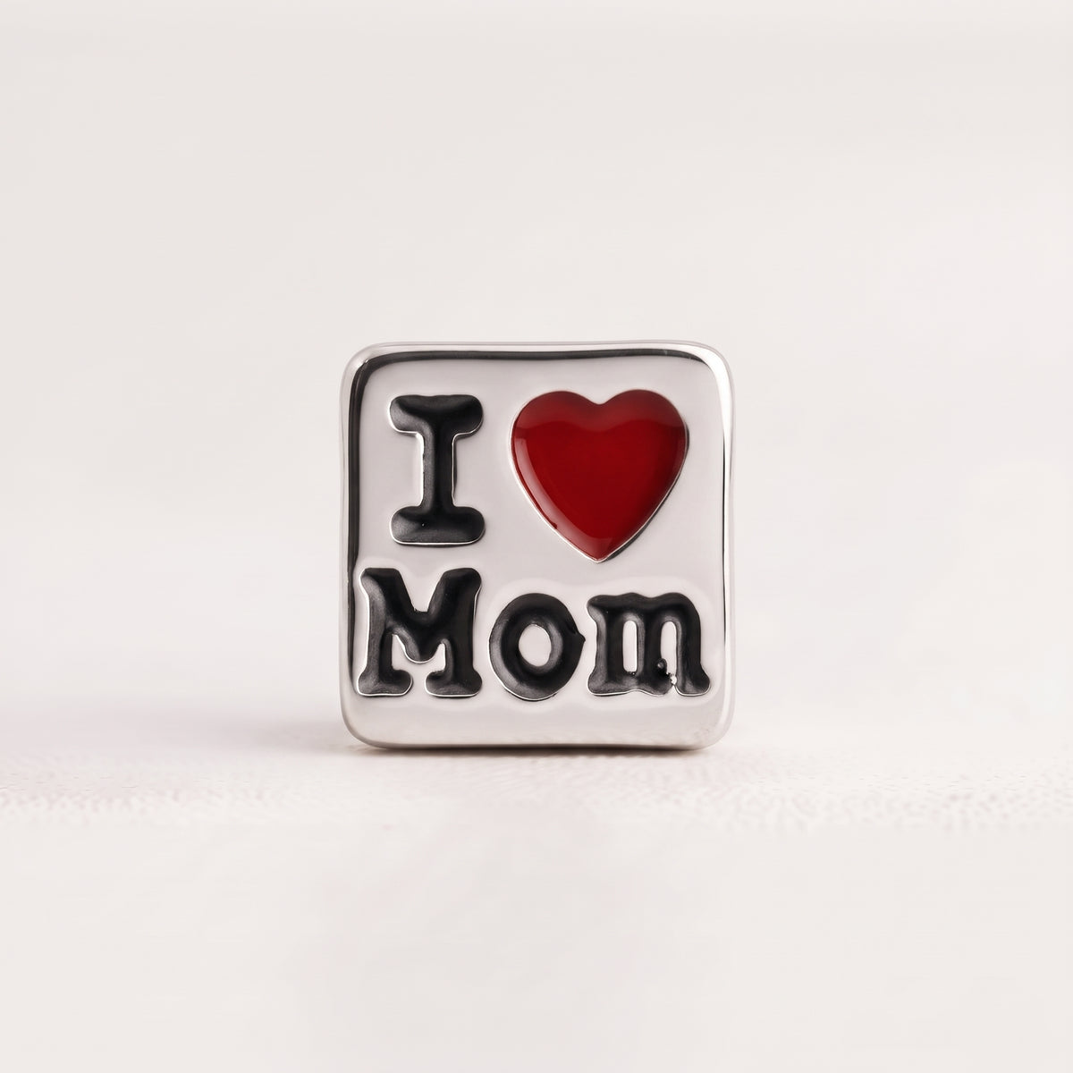 Charm - I ❤️ mom Prata