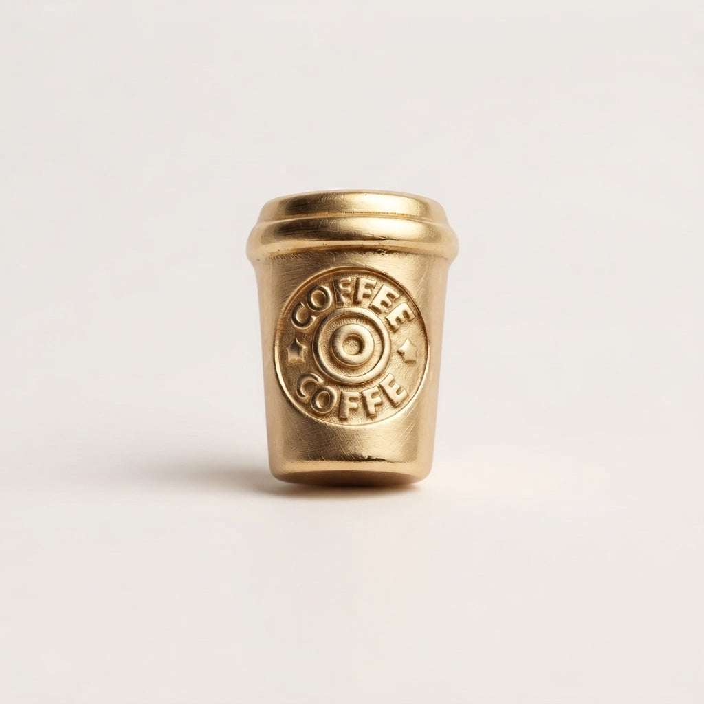 Charm - Copo Café Dourado