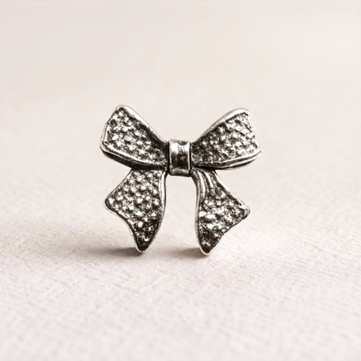 Charm - Silver Bow