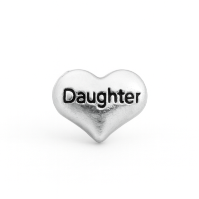 Charm - Corazón "hija" Plata