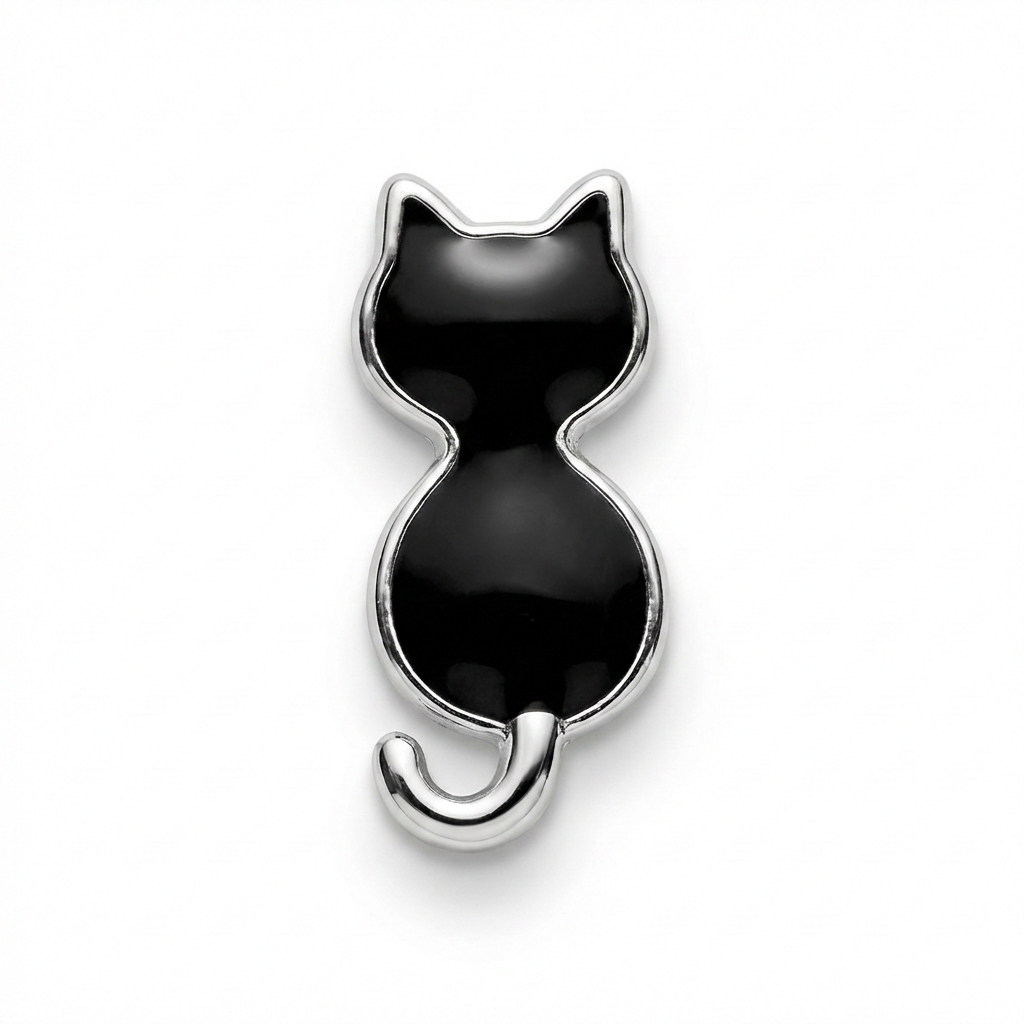 Charm - Gato de Espaldas Negro