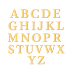 Charms - letras douradas lisas