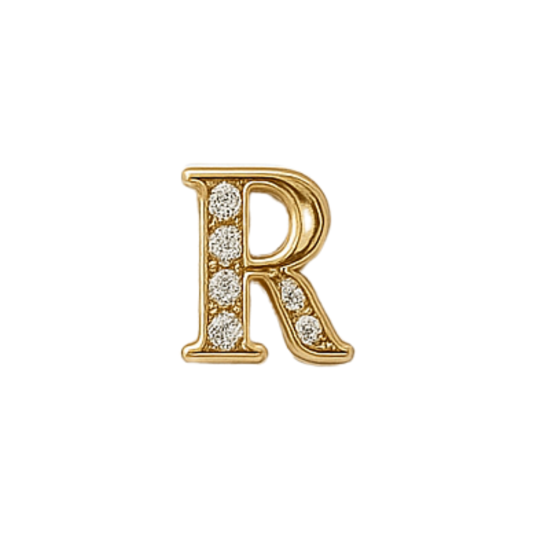 Charm - Letras Doradas c/brillo