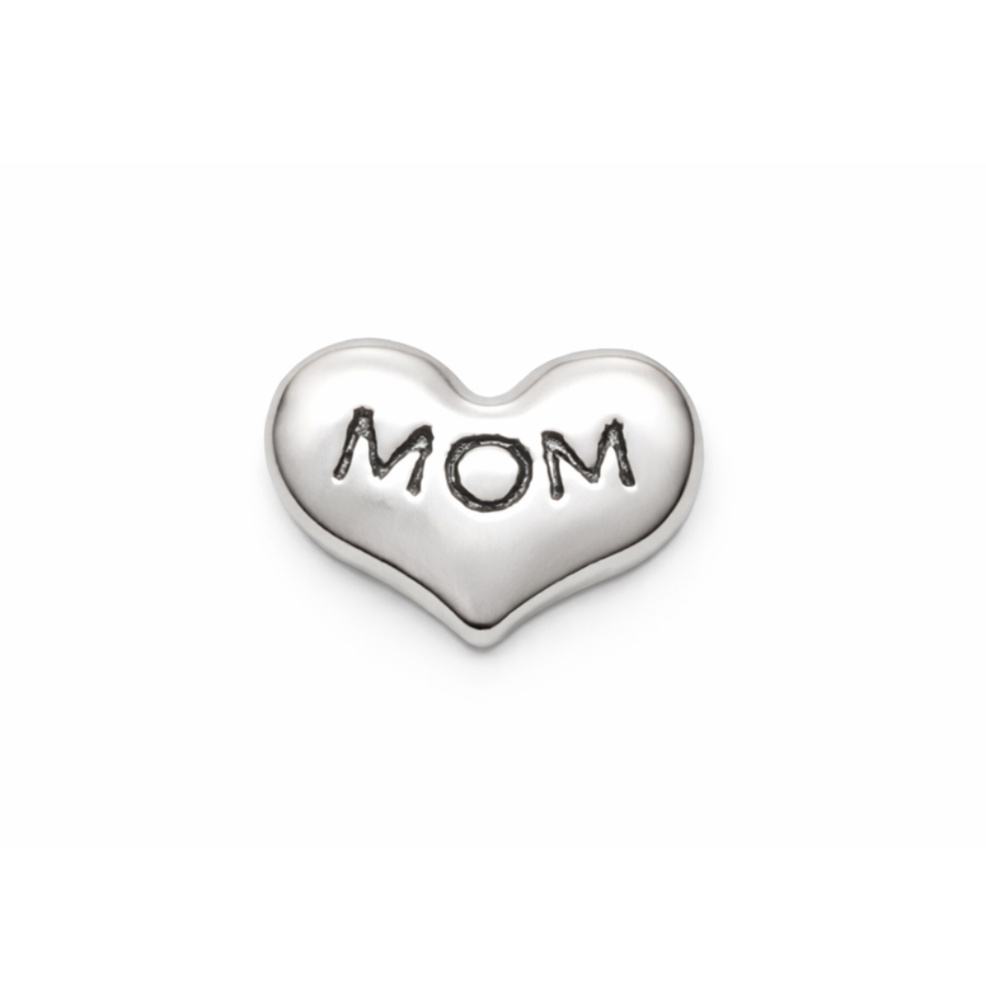 Charm - Corazón mamá Plata