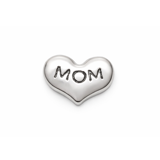 Charm - Corazón mamá Plata
