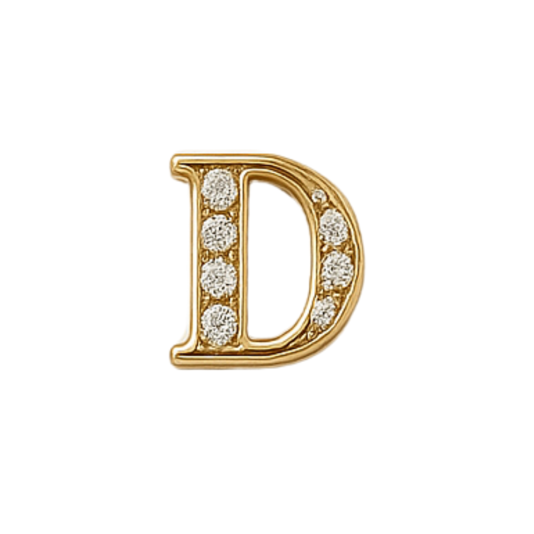Charm - Letras Doradas c/brillo