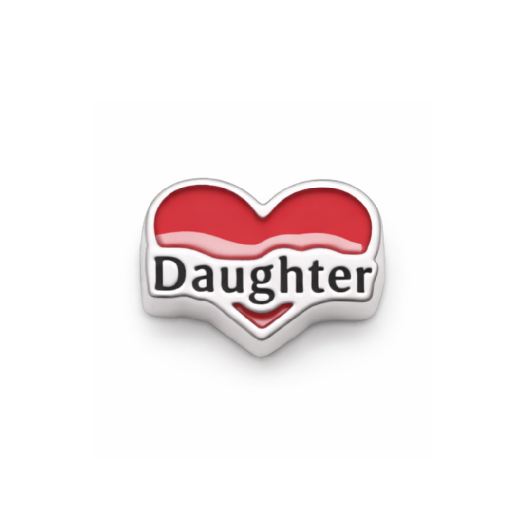 Charm - Coração "filha" Vermelho