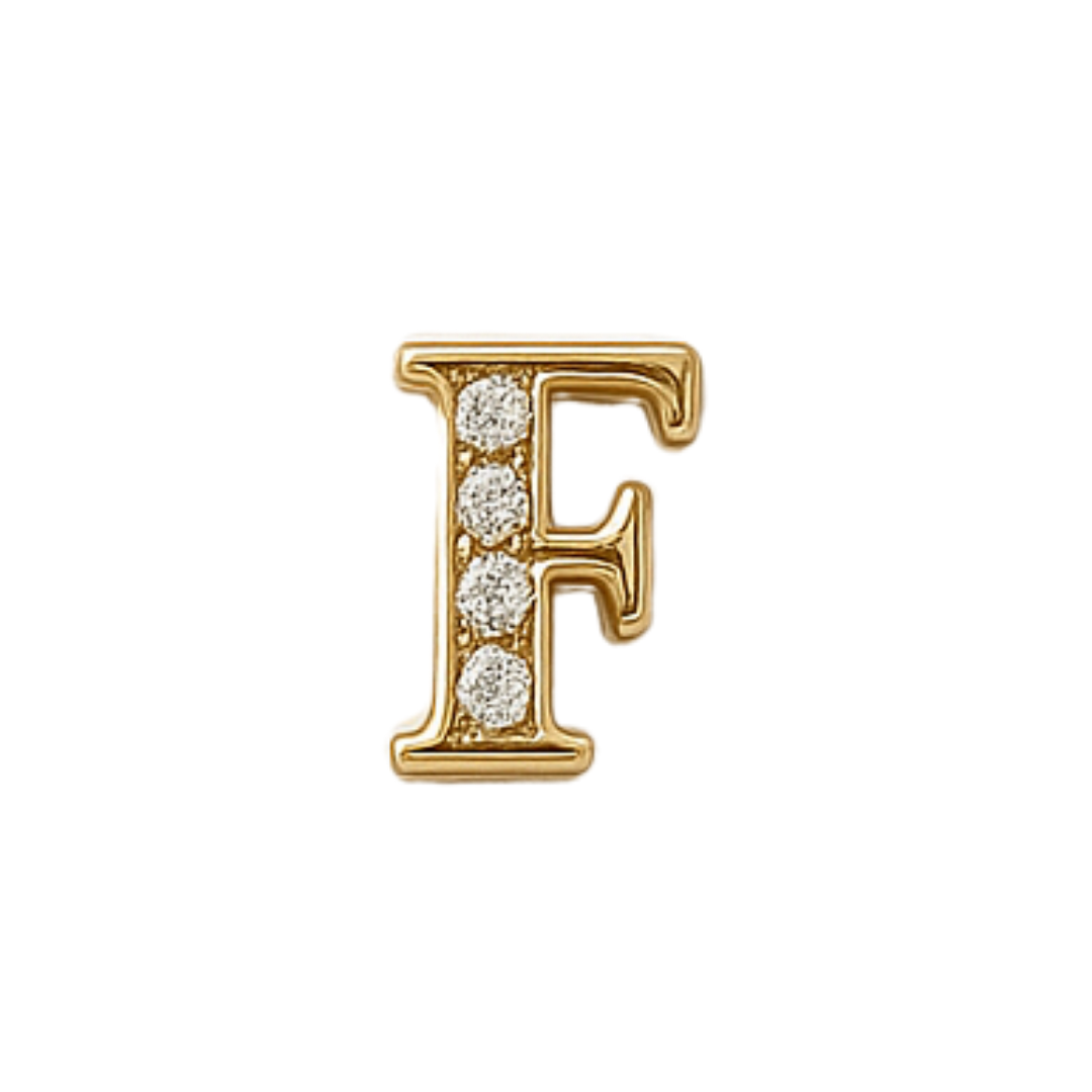 Charm - Letras Doradas c/brillo