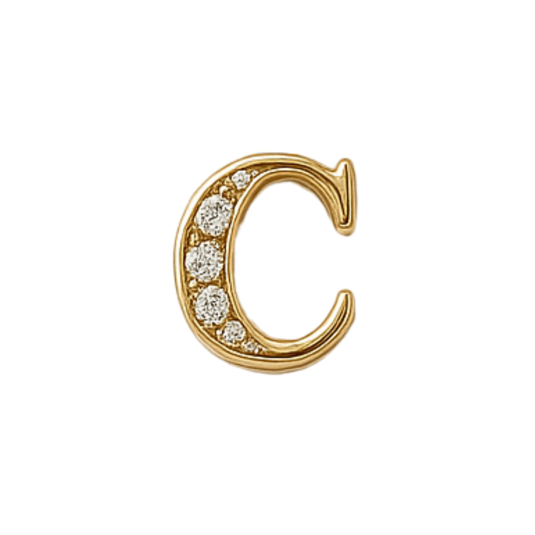 Charm - Letras Doradas c/brillo