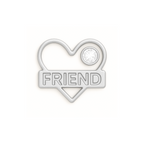 Charm Coração Friend