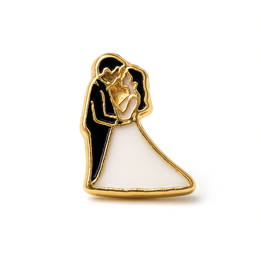 Charm - Casal Noivos Dourado