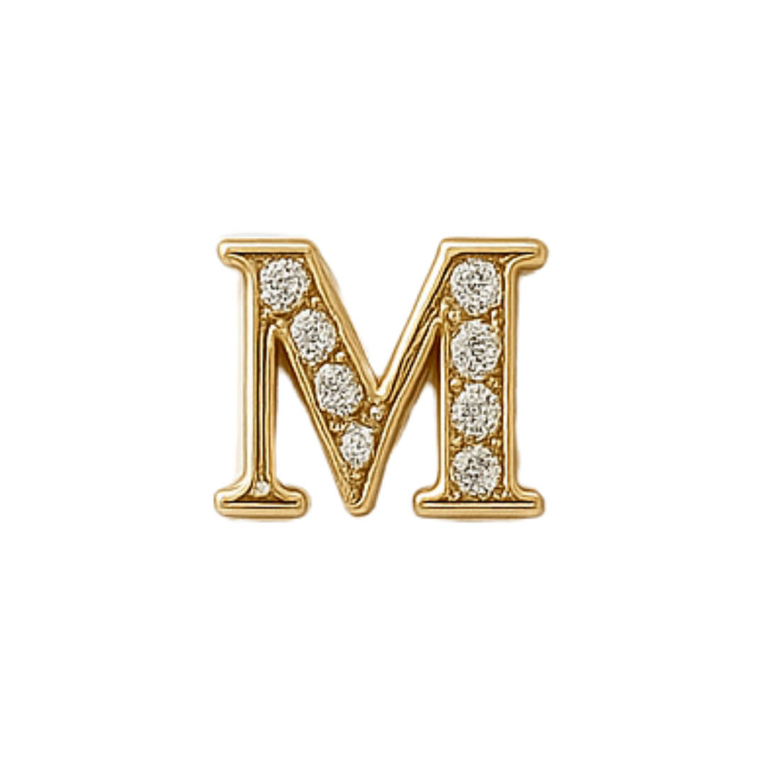 Charm - Letras Doradas c/brillo