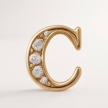 Charm - Lettres dorées scintillantes