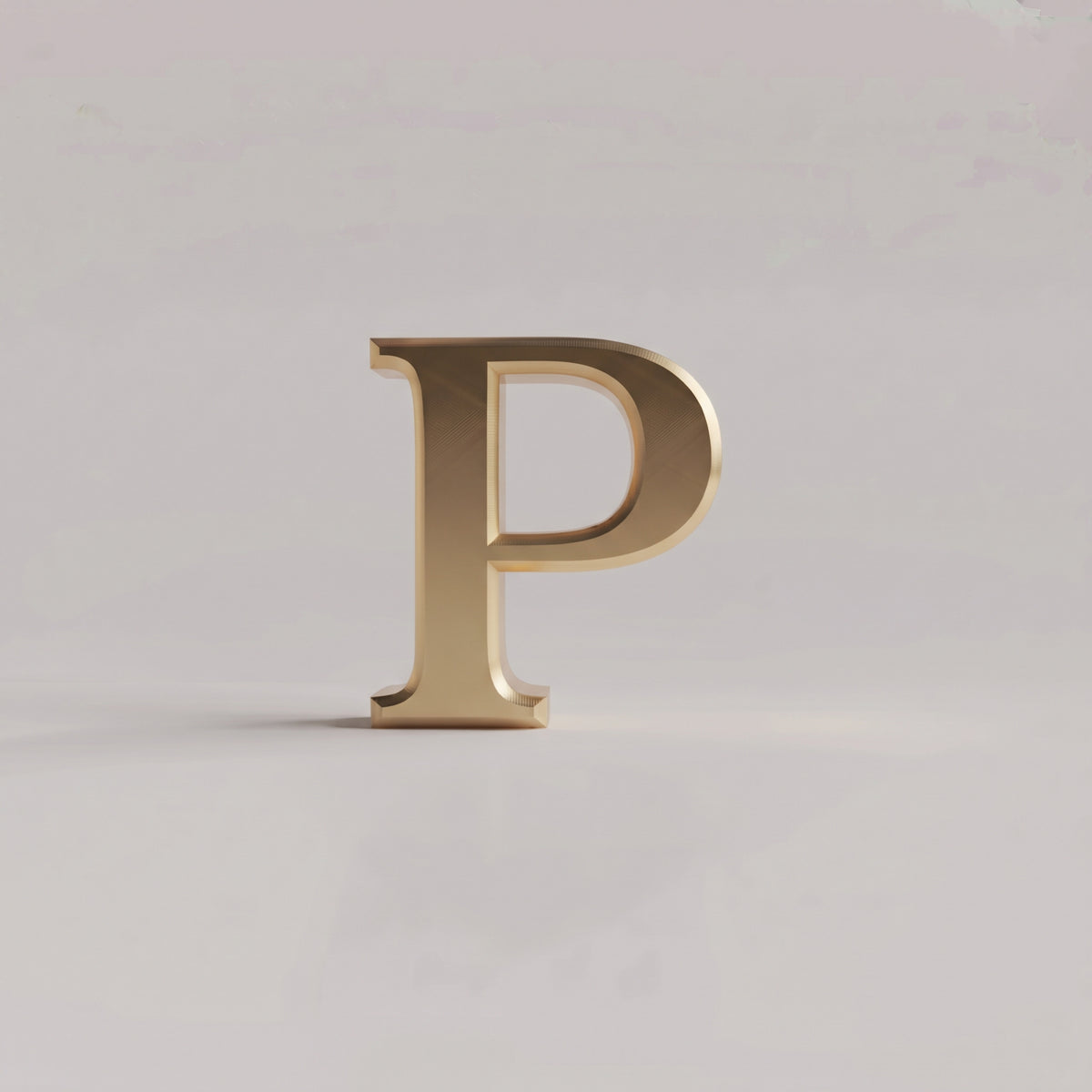 Charms - letras douradas lisas