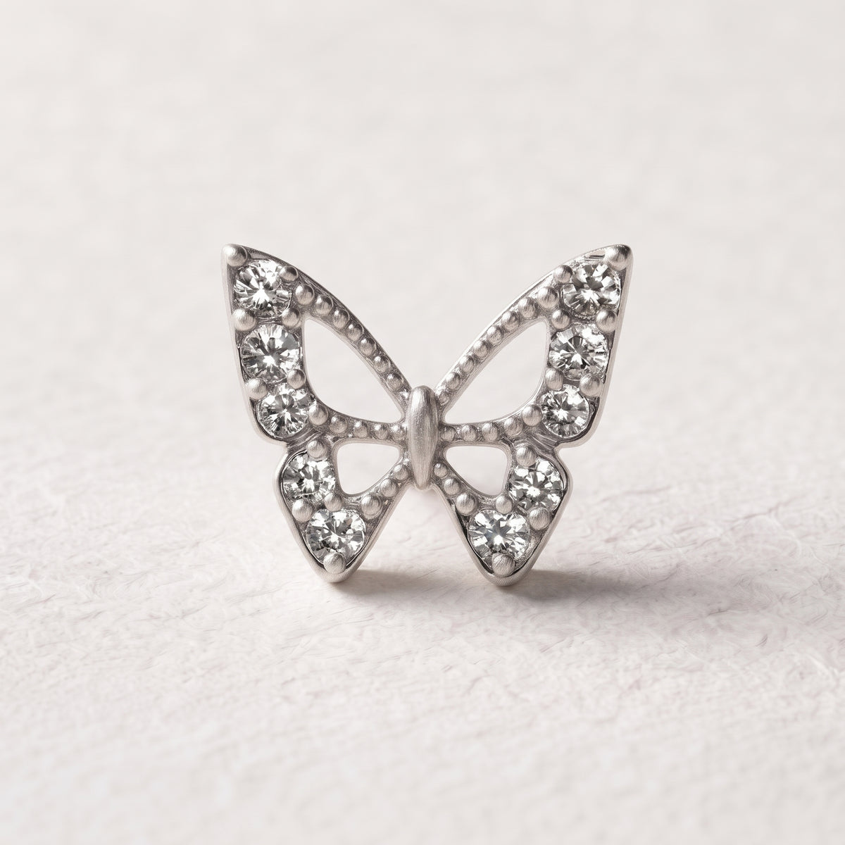 charm - borboleta prata