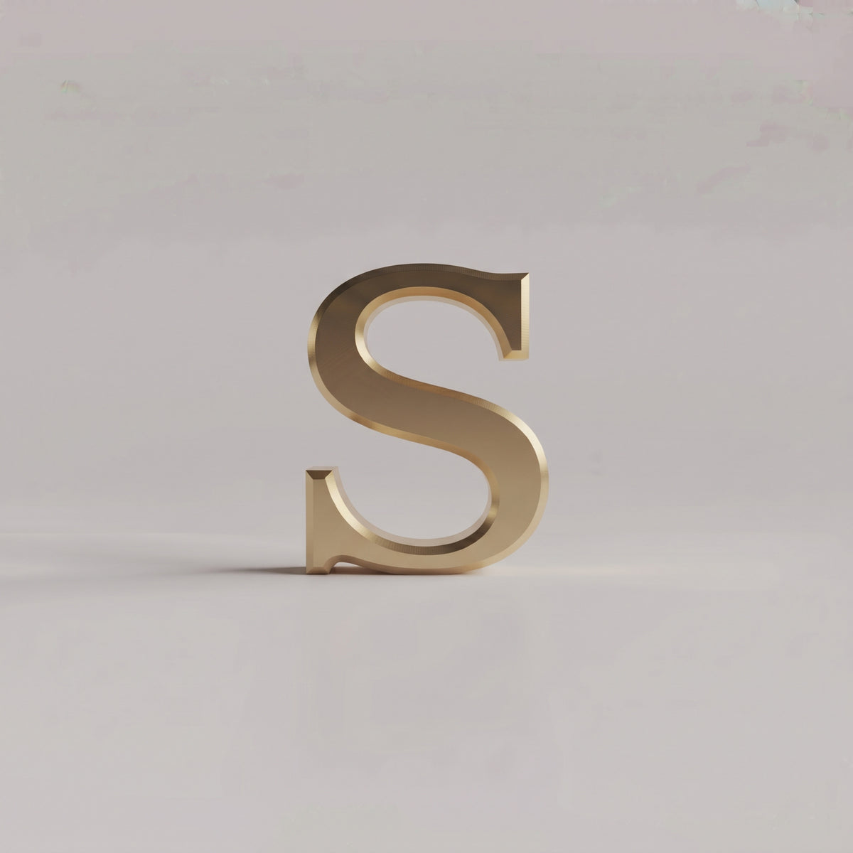 Charms - letras douradas lisas