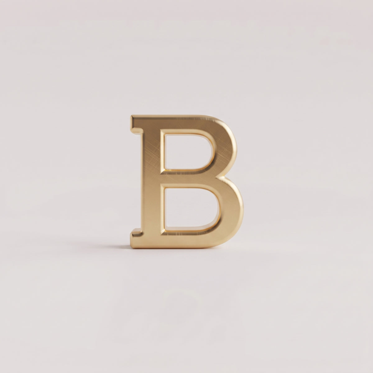 Charms - letras douradas lisas