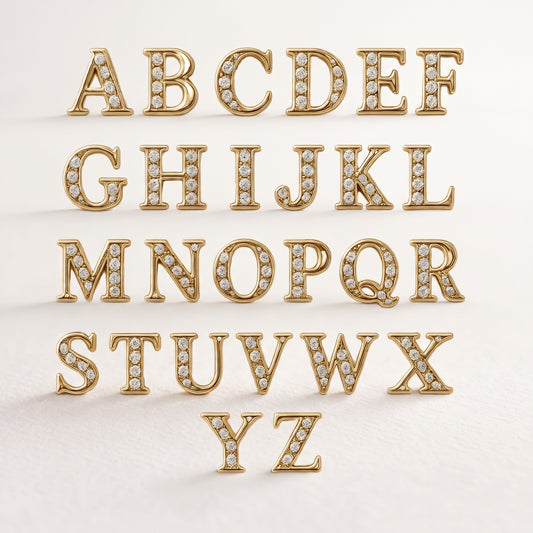 Charm - Letras Douradas c/brilho
