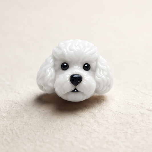 Breloque - chien blanc