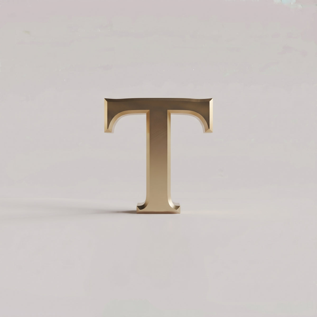 Charms - letras douradas lisas