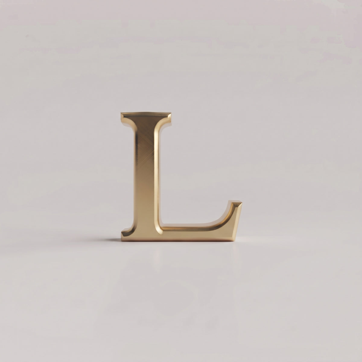 Charms - letras douradas lisas