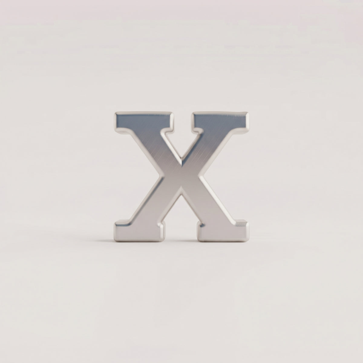 Charm - lettres ARGENT LISSES