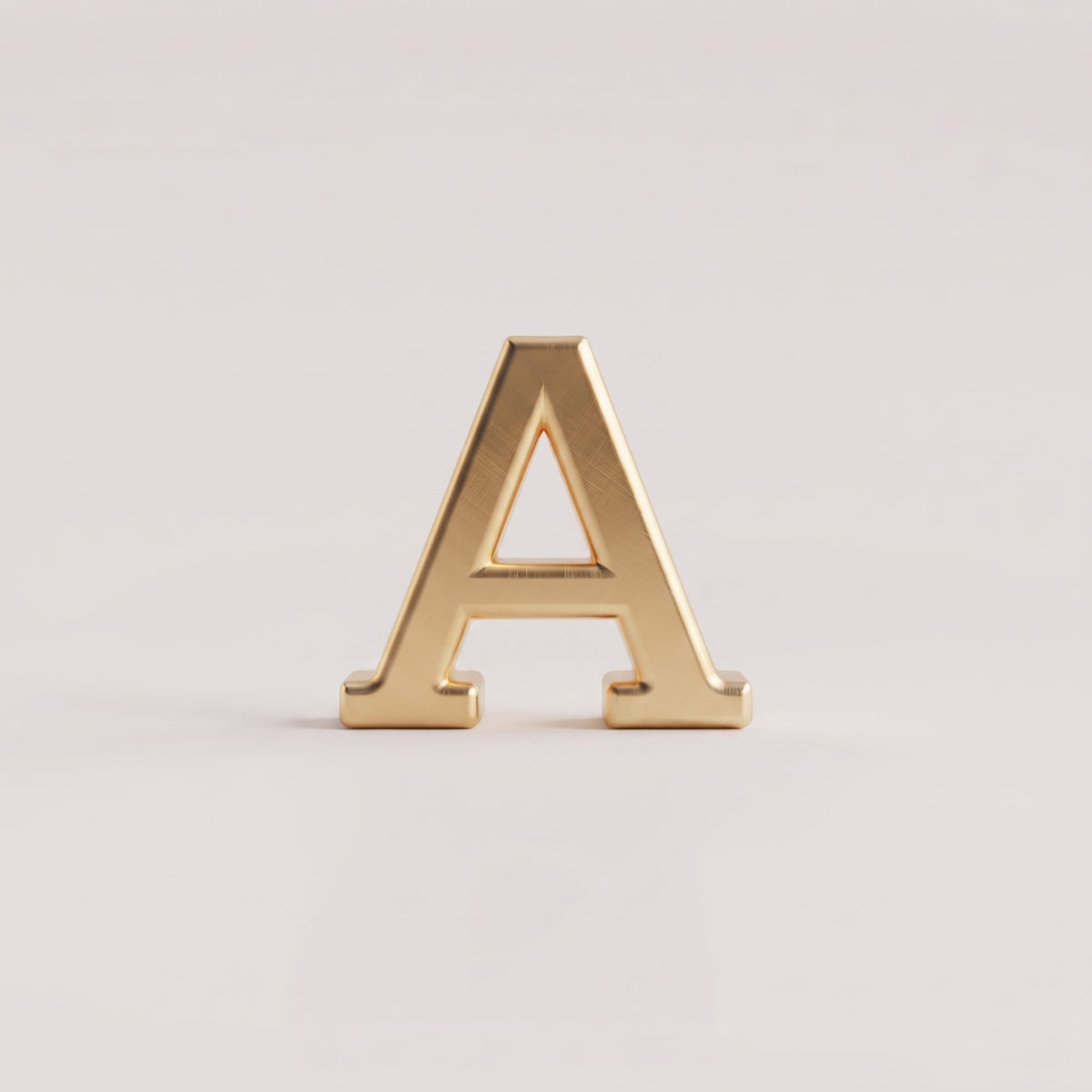 Charms - letras douradas lisas