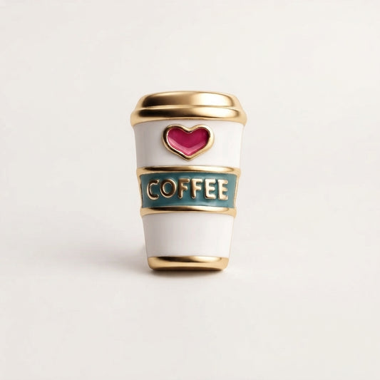 Charm - Copo Café Dourado