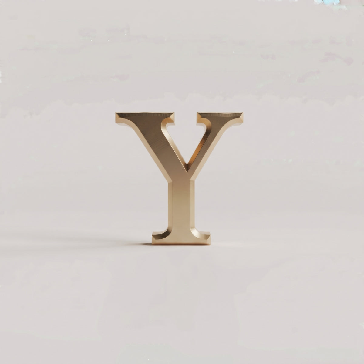 Charms - letras douradas lisas