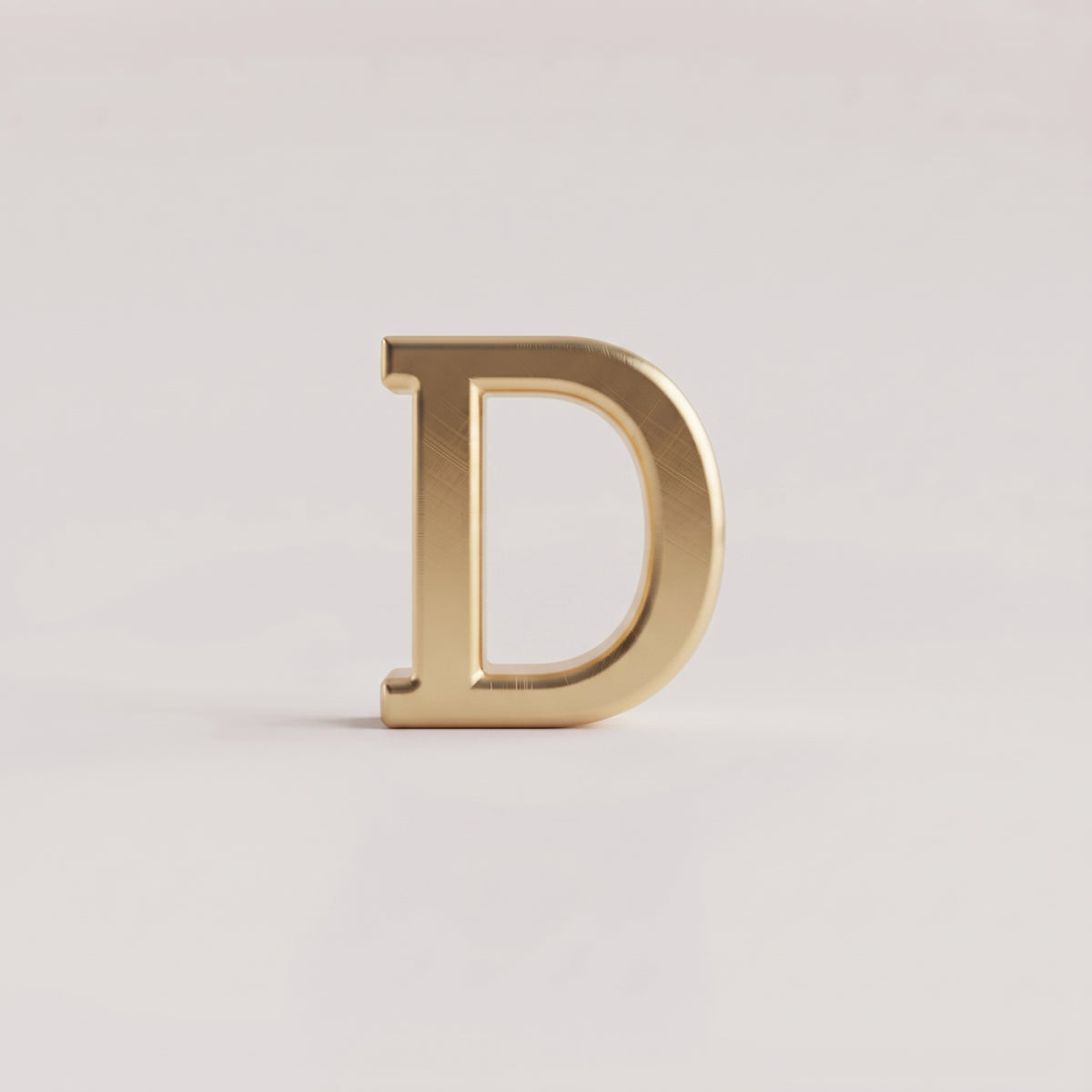 Charms - letras douradas lisas