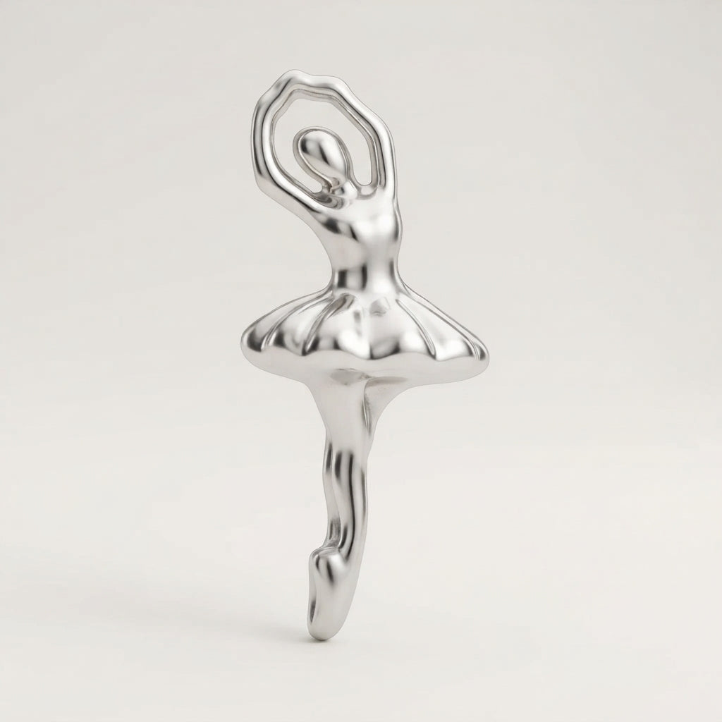 charm - ballerine argentée