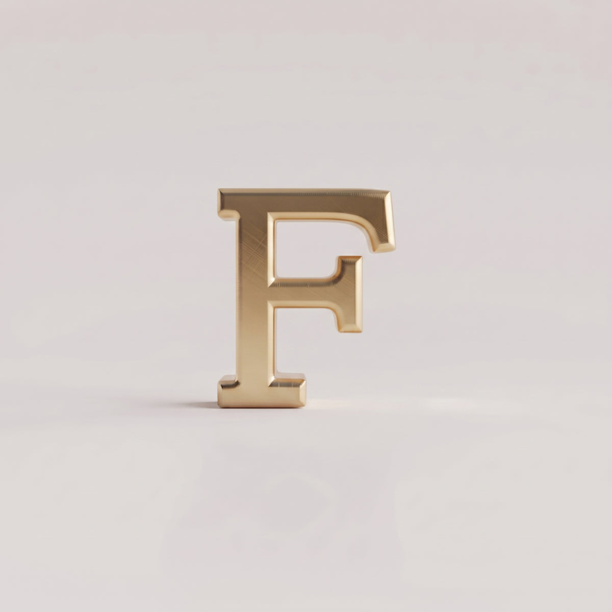 Charms - letras douradas lisas