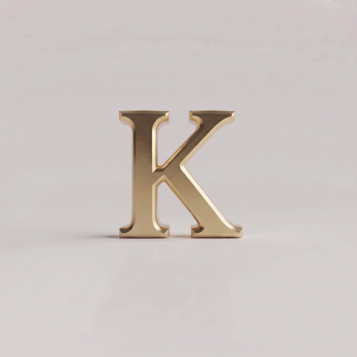 Charms - letras douradas lisas