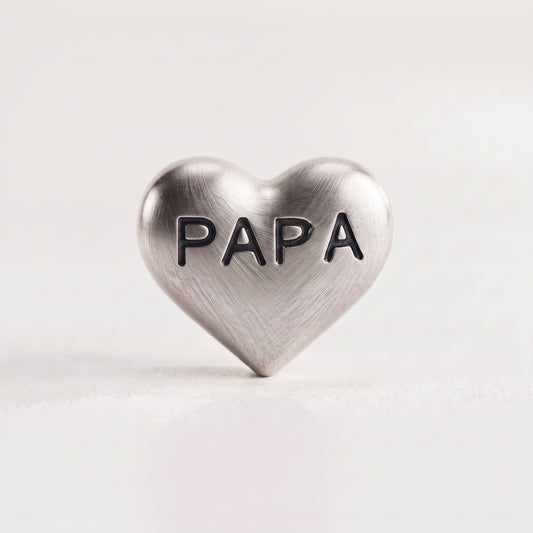 Charm - Coração Papa Prata