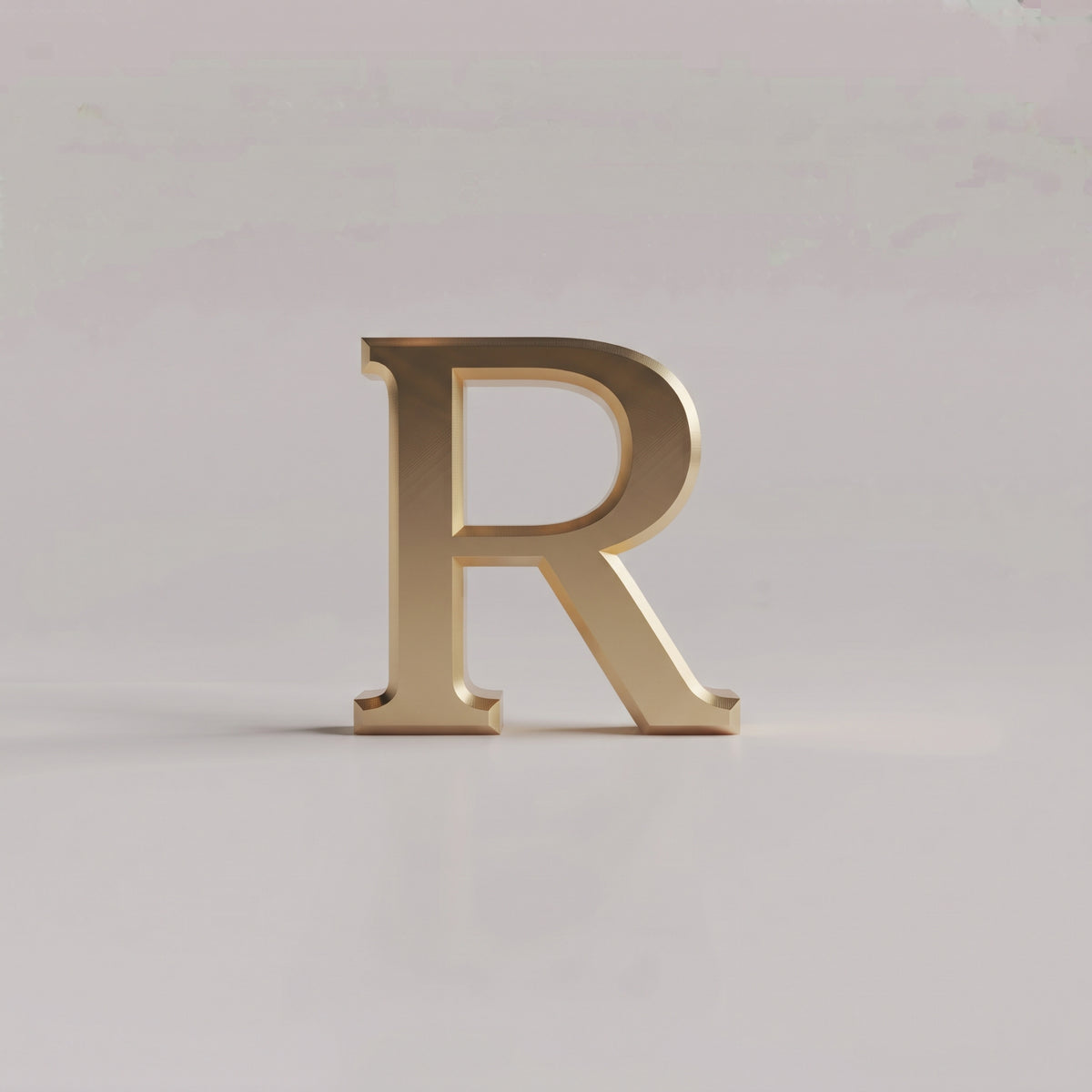 Charms - letras douradas lisas