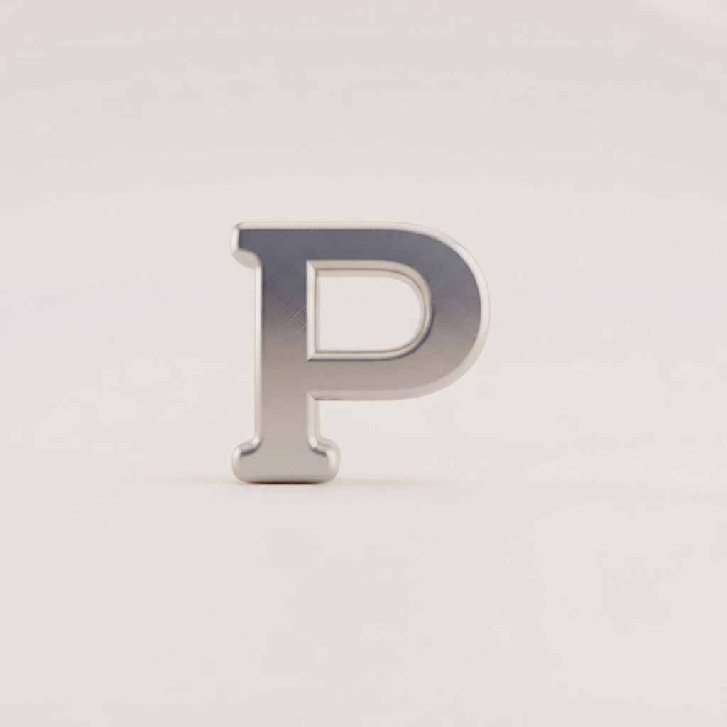 Charm - lettres ARGENT LISSES