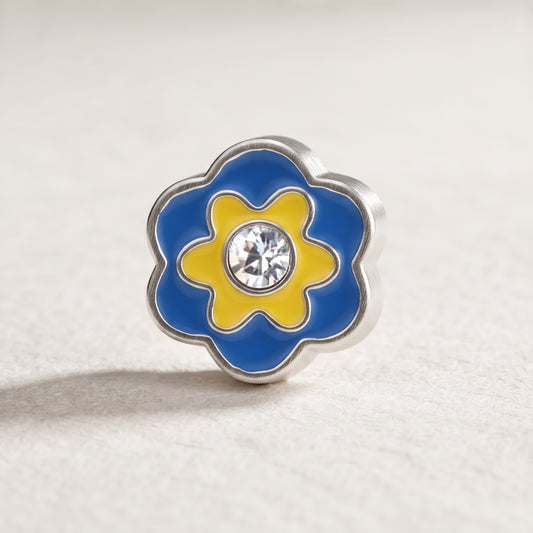 charm - flor azul
