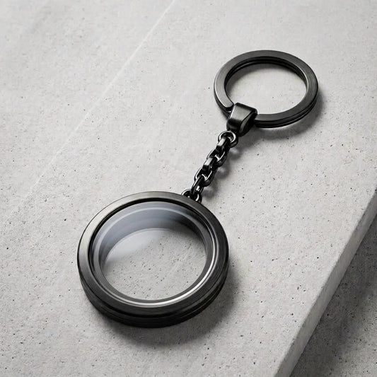 Chaveiro Medalhão Preto