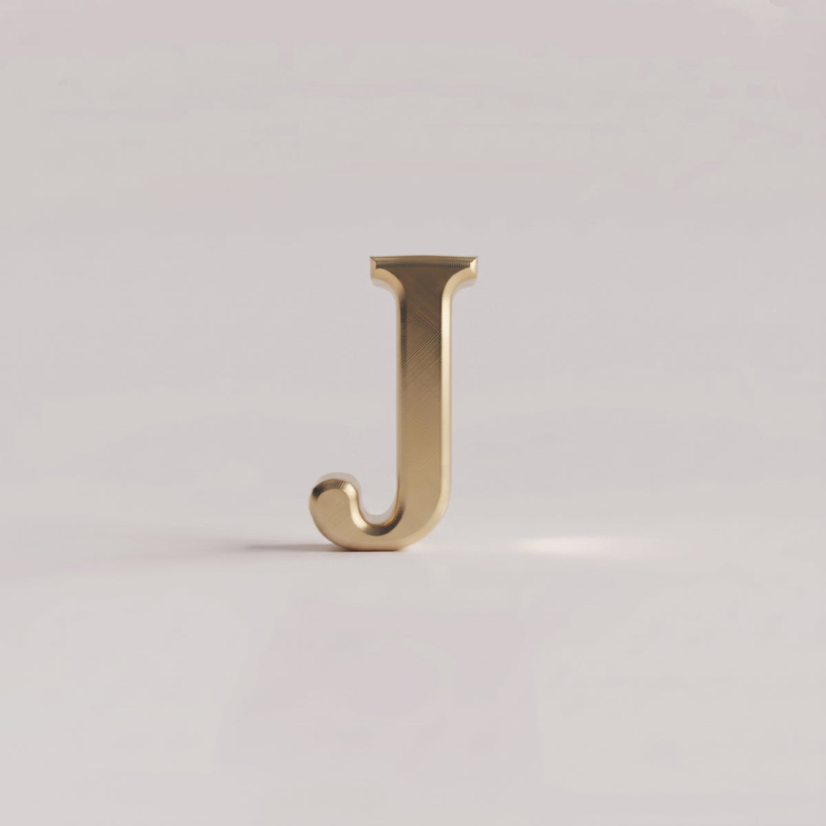 Charms - letras douradas lisas