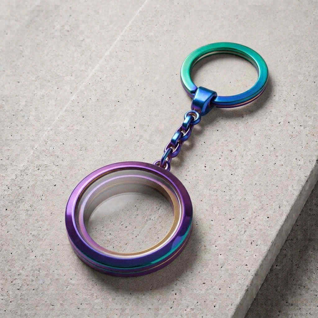 Chaveiro Medalhão Holográfico