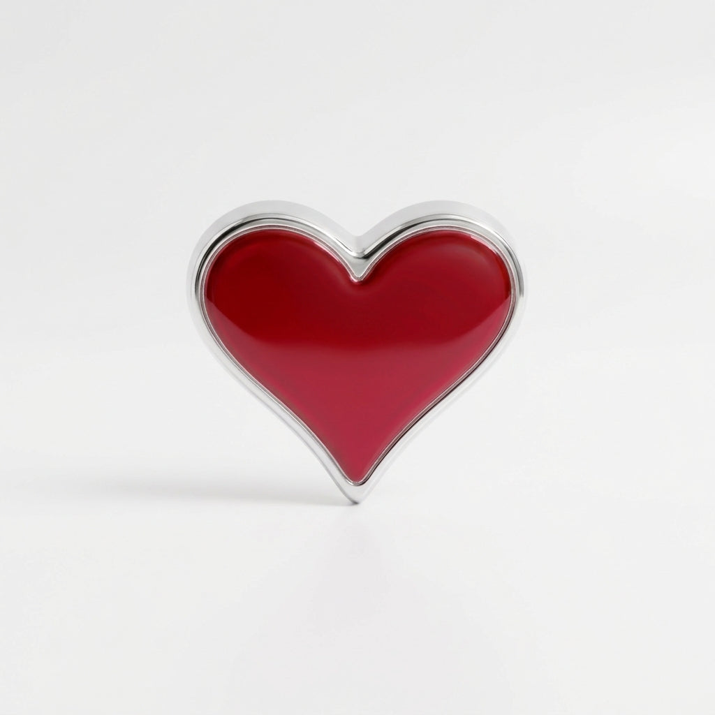 charm - corazón rojo