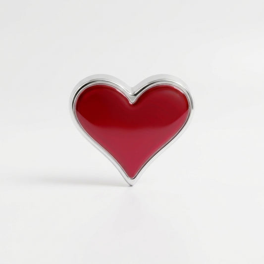 charm - coração vermelho
