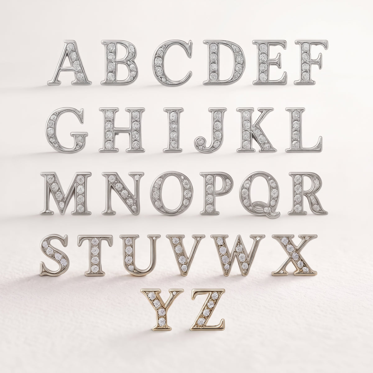 Charm - Letras Prata C/BRILHO