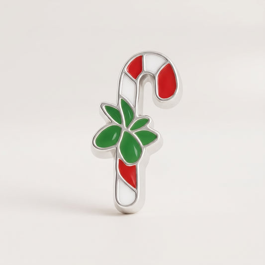 Charm - Candy Cane argenté