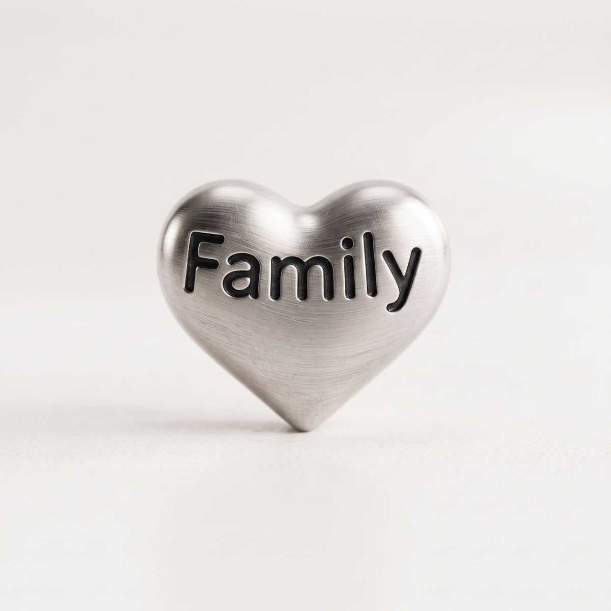 charm - corazón familiar plata