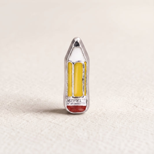 charm - silver pencil