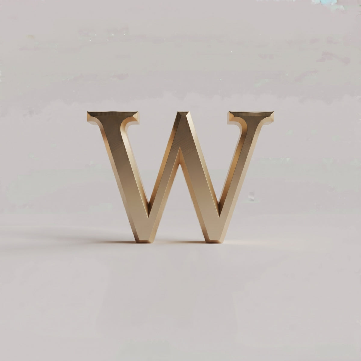 Charms - letras douradas lisas
