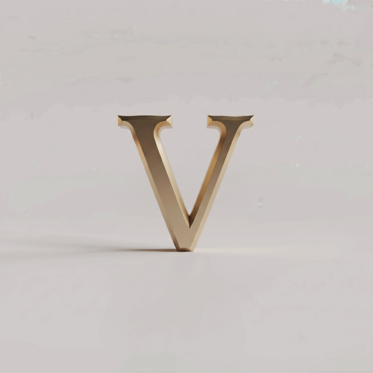 Charms - letras douradas lisas