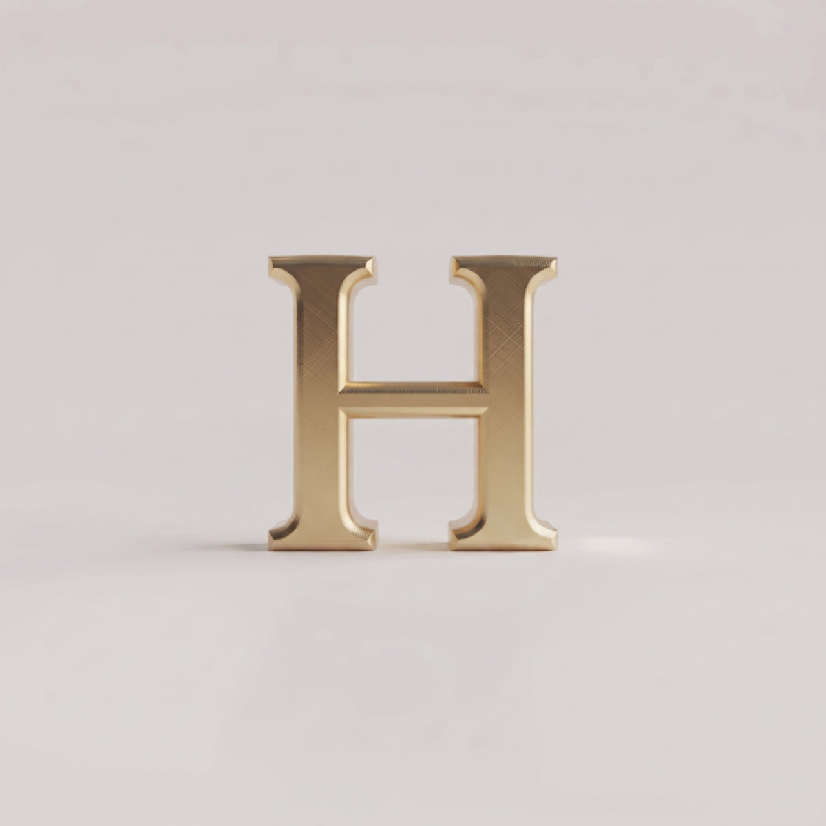 Charms - letras douradas lisas