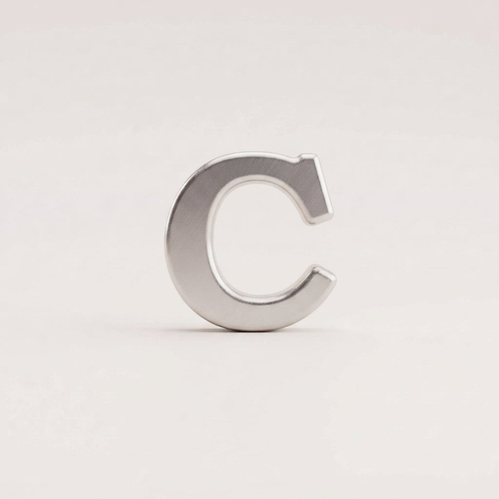 Charm - lettres ARGENT LISSES